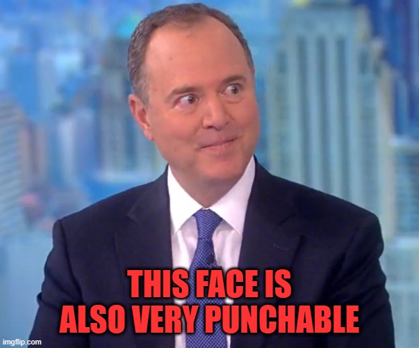 Adam Schiff | THIS FACE IS ALSO VERY PUNCHABLE | image tagged in adam schiff | made w/ Imgflip meme maker