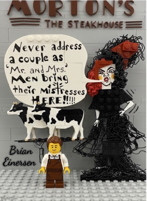 Moo-rton's Kode of Konduct 2026 | Brian Einersen | image tagged in mortons the steakhouse,training day,fashion kartoon,ai art,lego art,brian einersen | made w/ Imgflip meme maker