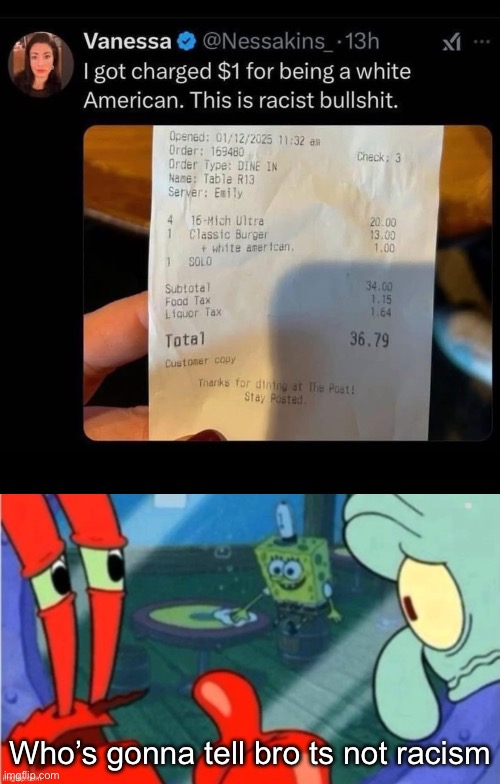 White Americano Coffee (As with most popular coffee items of recent years, the story of the Americano starts in Italy). | Who’s gonna tell bro ts not racism | image tagged in who gonna tell em,american,coffee,not racist | made w/ Imgflip meme maker