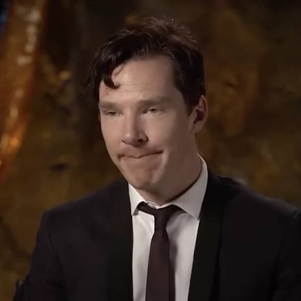 Polite Cringe Cumberbatch Blank Meme Template