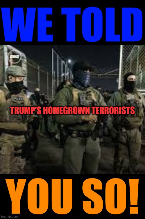 We Told You From Day ONE! | WE TOLD; TRUMP'S HOMEGROWN TERRORISTS; YOU SO! | image tagged in memes,duhhh dumbass,maga,nazis,terrorists,trump unfit unqualified dangerous | made w/ Imgflip meme maker