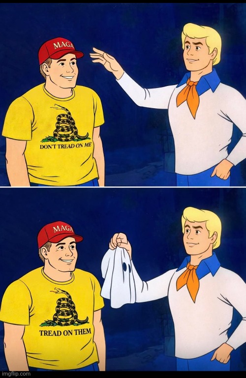 Only on  them | image tagged in donald trump,maga,republican,trump,nevertrump,trump sucks | made w/ Imgflip meme maker