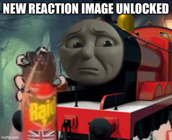 James with a raid can | NEW REACTION IMAGE UNLOCKED | image tagged in james with a raid can | made w/ Imgflip meme maker