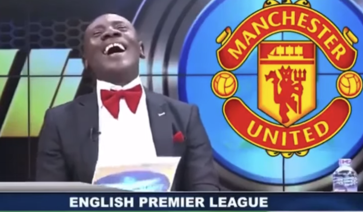 Manchester United African news laughing Blank Meme Template