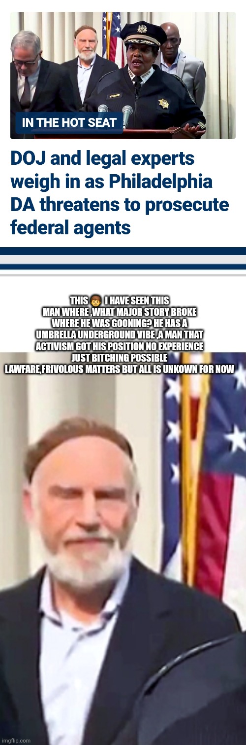 Mystery men appearing at events, decoder senses something off the word umbrella, kharzarian mafia apear | THIS 👨  I HAVE SEEN THIS MAN WHERE ,WHAT MAJOR STORY BROKE WHERE HE WAS GOONING? HE HAS A UMBRELLA UNDERGROUND VIBE ,A MAN THAT ACTIVISM GOT HIS POSITION NO EXPERIENCE JUST BITCHING POSSIBLE LAWFARE,FRIVOLOUS MATTERS BUT ALL IS UNKOWN FOR NOW | made w/ Imgflip meme maker
