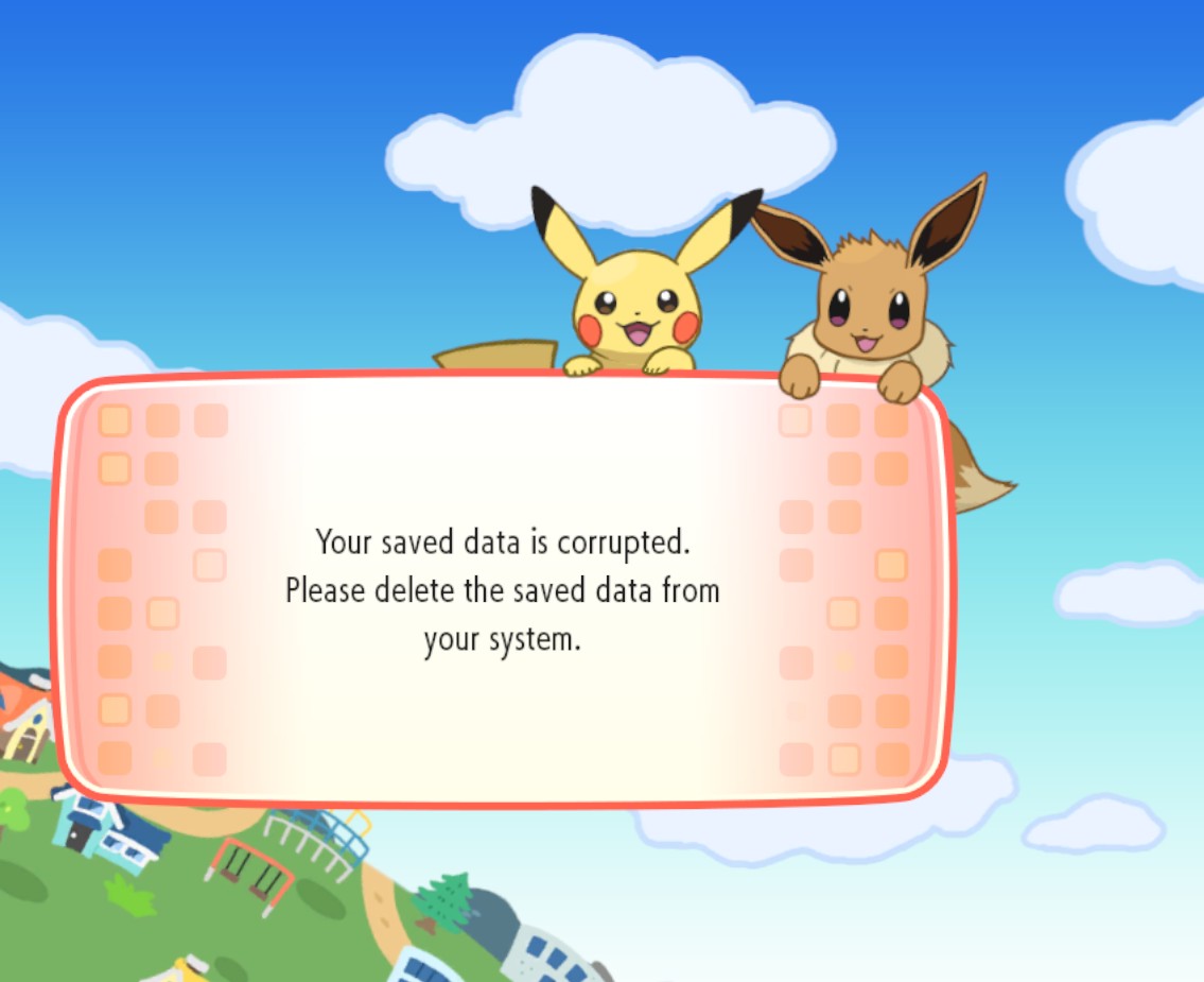 Pikachu and Eevee are happy to corrupt your savedata Blank Meme Template