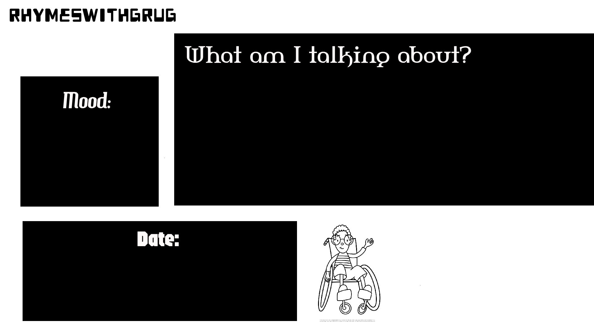 Rhymeswithgrug announcement template (new) Blank Meme Template