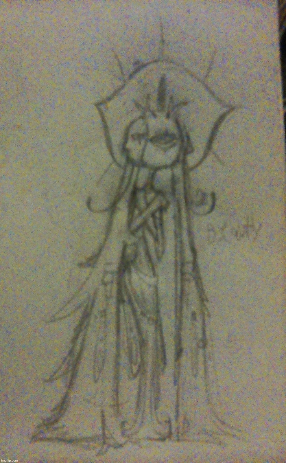 This is the goddess of beauty in my omniverse. She has butterfly components, and 2 faces. | made w/ Imgflip meme maker