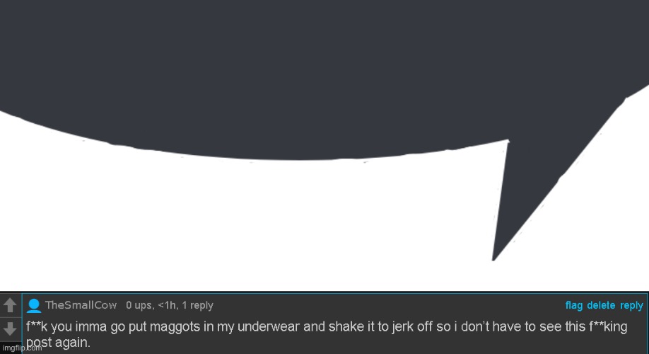 image tagged in discord speech bubble,maggots in my underwear | made w/ Imgflip meme maker
