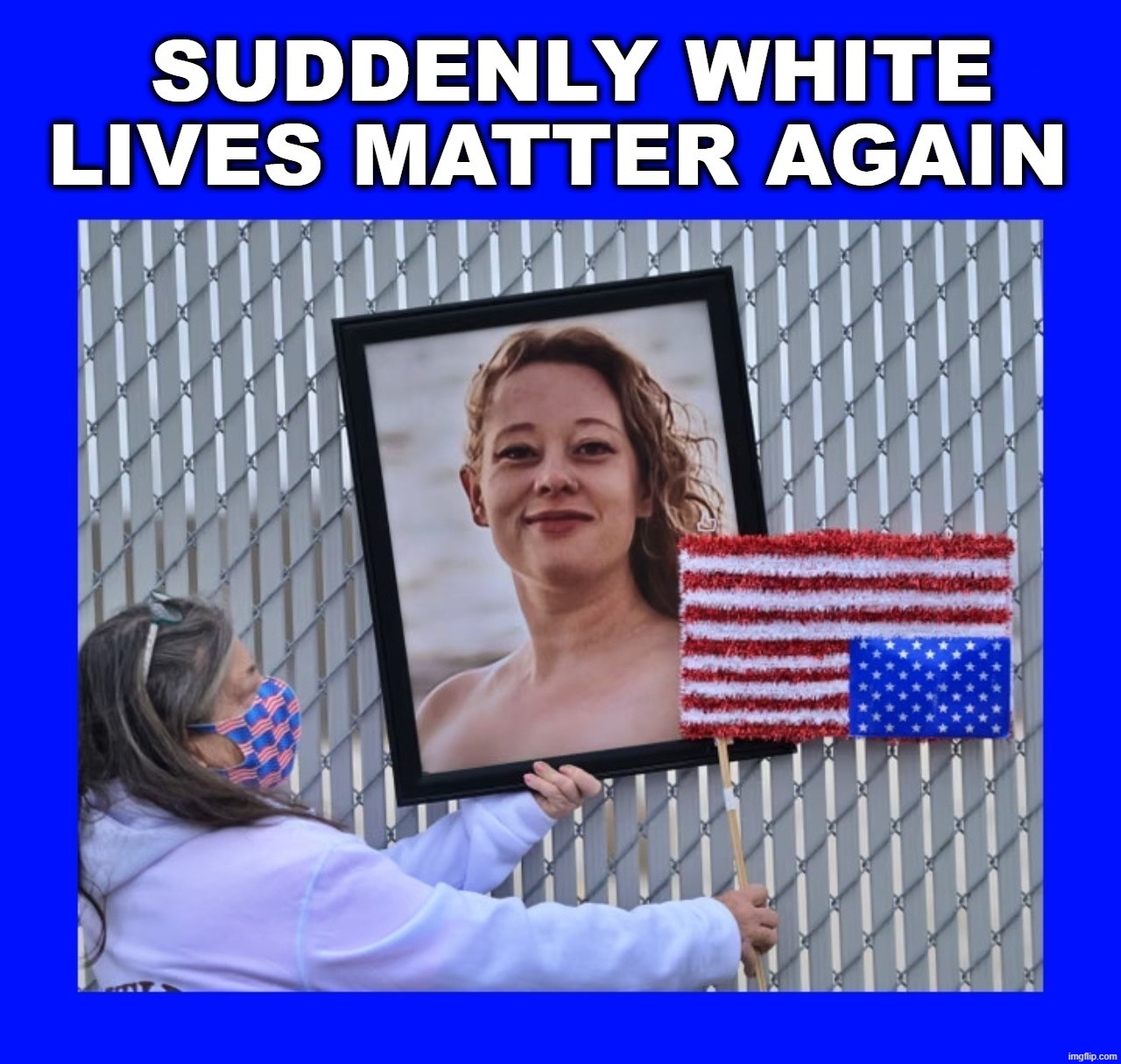 Suddenly White Lives Matter Again | image tagged in white lives matter,black lives matter,democrat lies matter,liberal corruption,racism,cultural marxism | made w/ Imgflip meme maker