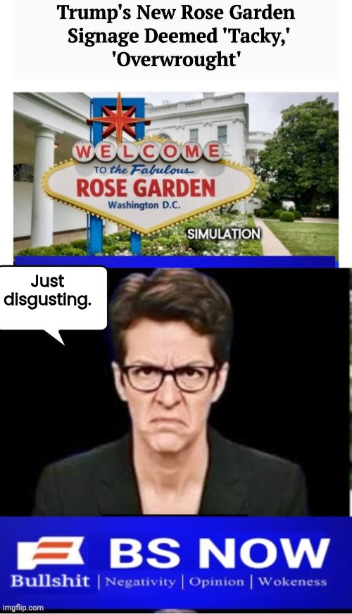 Madcow angry about White House signs | Just disgusting. | image tagged in madcow angry,white house | made w/ Imgflip meme maker