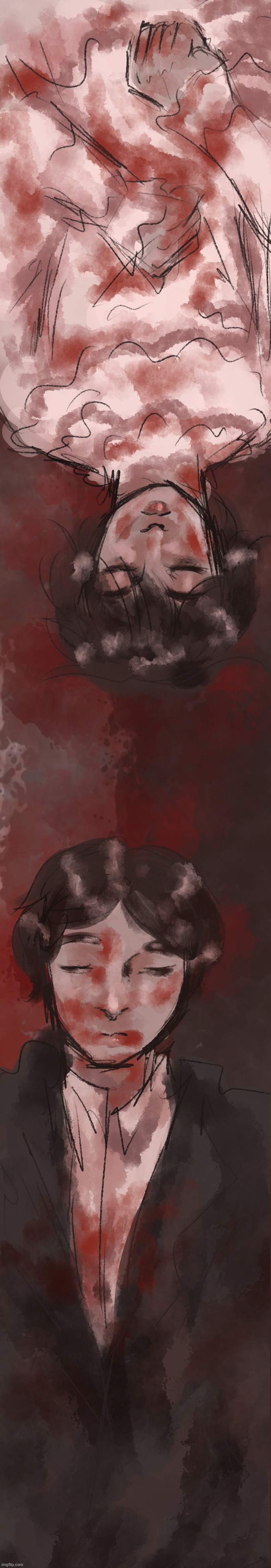 had redrawn my banner in magma | made w/ Imgflip meme maker