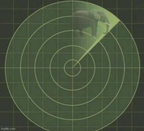 elephant radar | image tagged in elephant radar | made w/ Imgflip meme maker