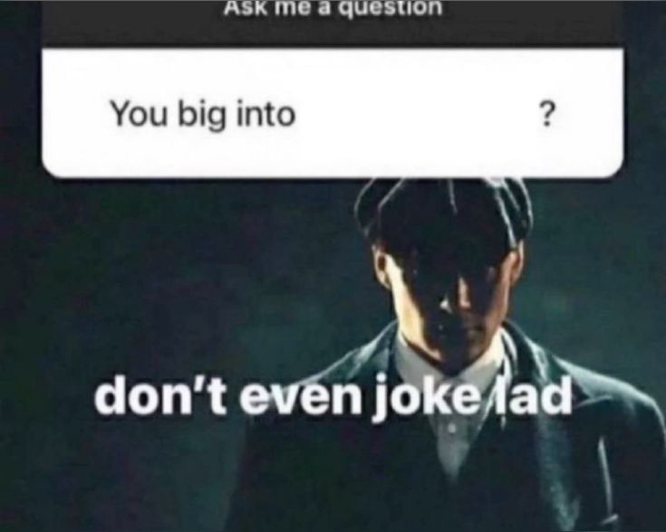 Don't even joke lad Blank Meme Template