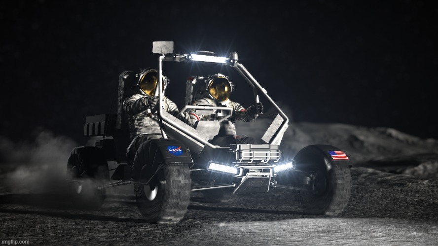 NASA Lunar Terrain Vehicle concept rover