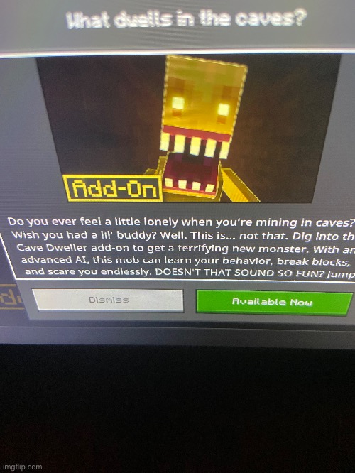 i already have this stupid addon why is it being advertised to me </3 | made w/ Imgflip meme maker