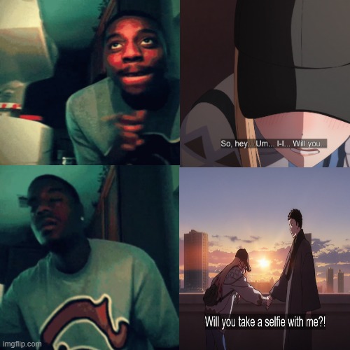 marin disappointment | image tagged in anime,kawaii,viral,fridge,disappointed black guy | made w/ Imgflip meme maker
