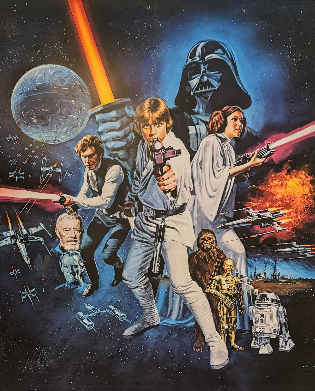 Star Wars Style C poster (by Tom Chantrell, 1977) Blank Meme Template