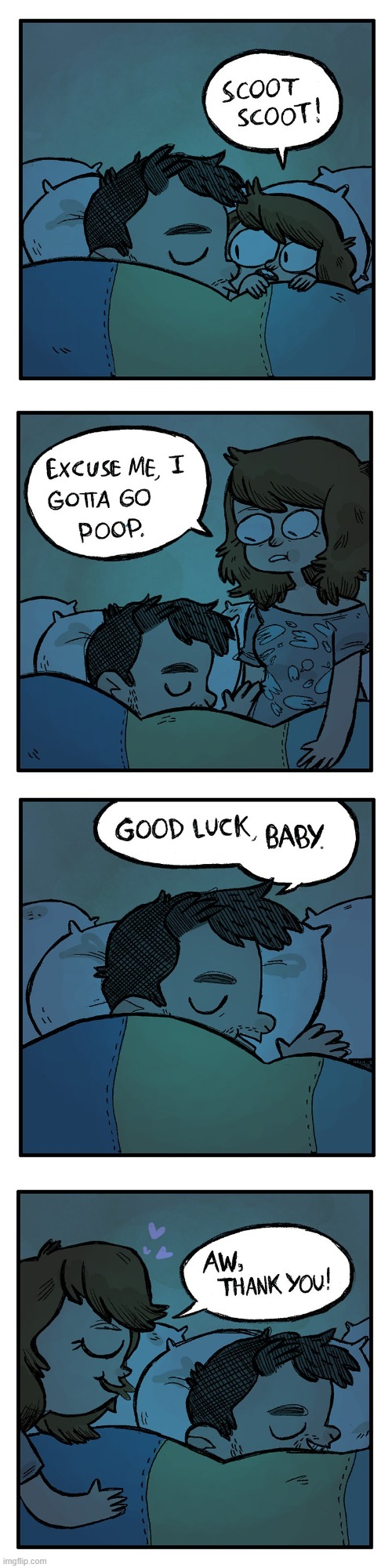 image tagged in bed,sleeping,poop,good,luck,good luck | made w/ Imgflip meme maker