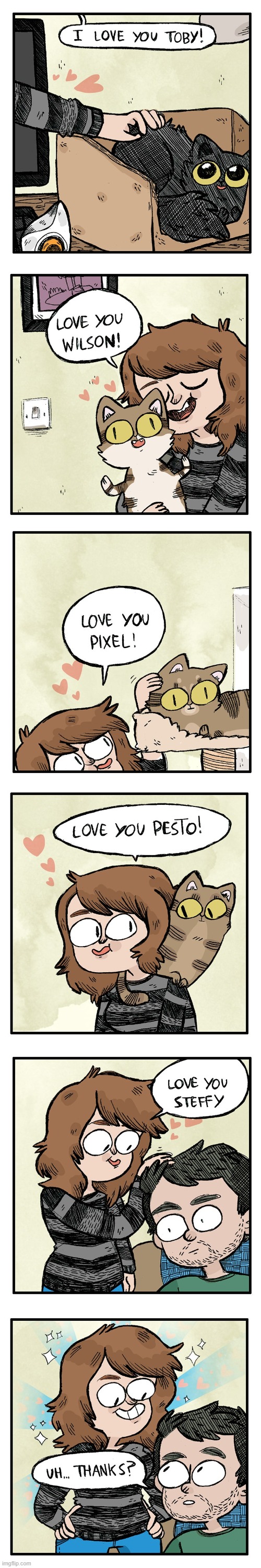 image tagged in cat,cats,i,love,you,i love you | made w/ Imgflip meme maker