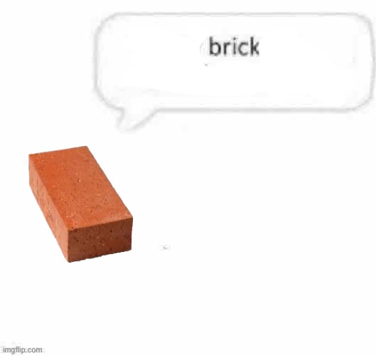 brick | image tagged in throw bricks at transphobic people | made w/ Imgflip meme maker