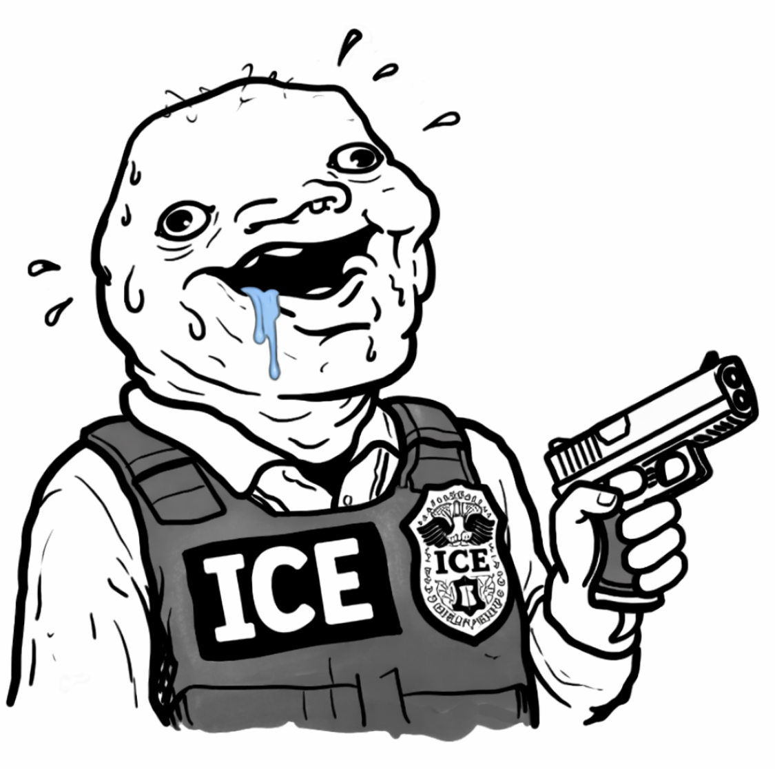 ICE agent Blank Meme Template