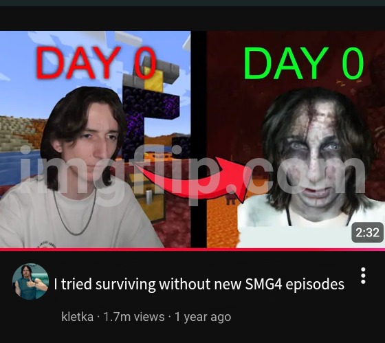 I tried surviving without new SMG4 episodes | made w/ Imgflip meme maker