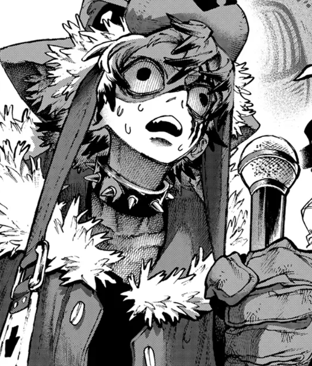 Rudo with mic Blank Meme Template