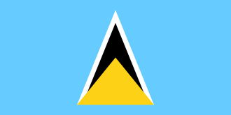 St Lucia flag Blank Meme Template