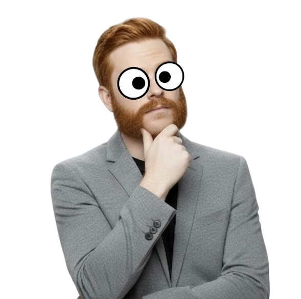 Randall Daniels with Fake Eyes Blank Meme Template