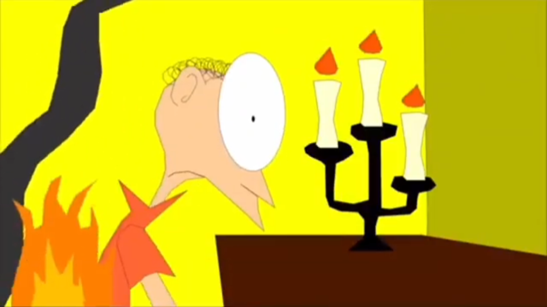 Matthew's clothes on fire Blank Meme Template