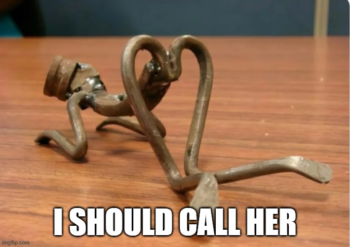 Propped Up | I SHOULD CALL HER | image tagged in sex jokes | made w/ Imgflip meme maker