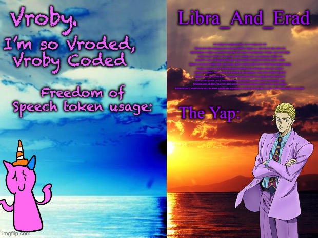 Vroby x Libra_And_Erad shared announcement template Blank Meme Template