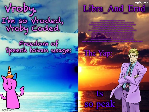 Vroby x Libra_And_Erad shared announcement template | ts so peak | image tagged in vroby x libra_and_erad shared announcement template | made w/ Imgflip meme maker