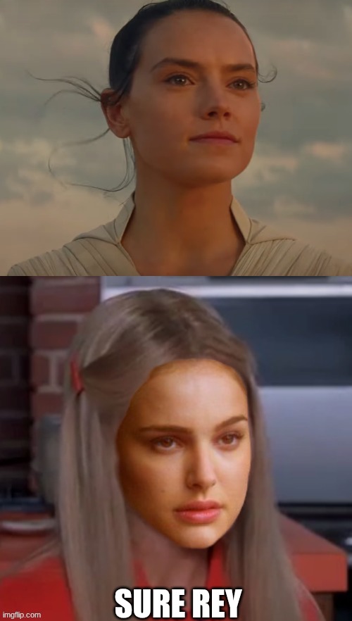 Rey Skywalker meme | SURE REY | image tagged in memes,rey,rey who,woke,starwars,funny memes | made w/ Imgflip meme maker