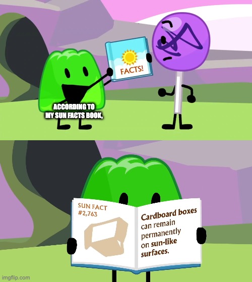 Gelatin's book of facts | ACCORDING TO MY SUN FACTS BOOK, | image tagged in gelatin's book of facts | made w/ Imgflip meme maker