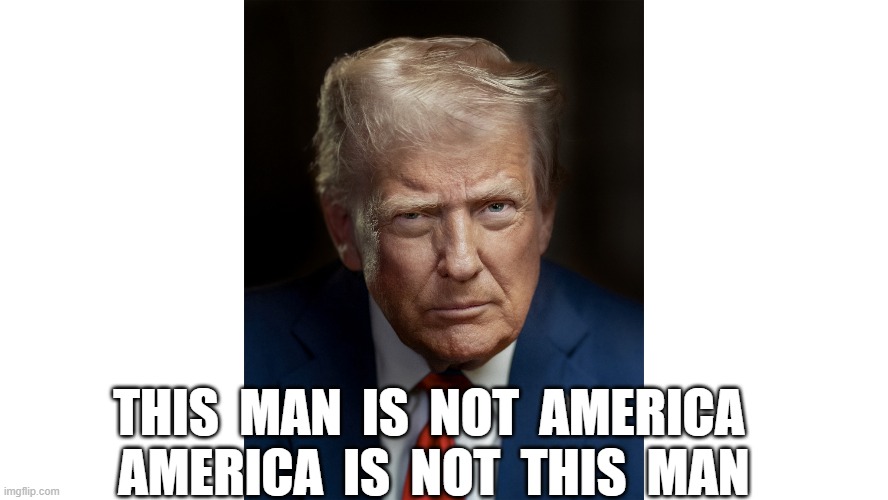 Warning to MAGA | THIS  MAN  IS  NOT  AMERICA        AMERICA  IS  NOT  THIS  MAN | image tagged in maga | made w/ Imgflip meme maker