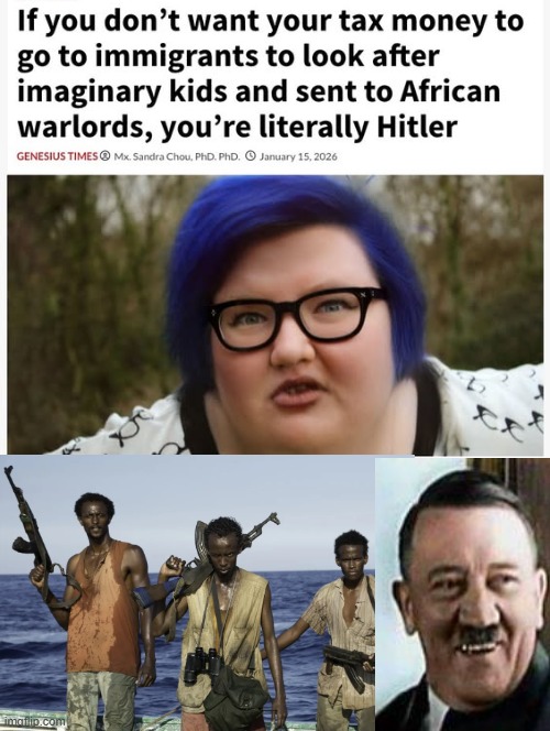 Are you Hitler? This is how stupid liberals are! | image tagged in sam elliott special kind of stupid,laughing hitler | made w/ Imgflip meme maker