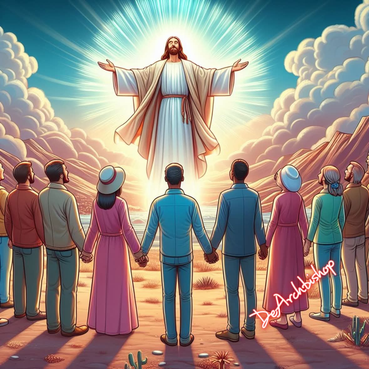 Jesus circle Blank Meme Template