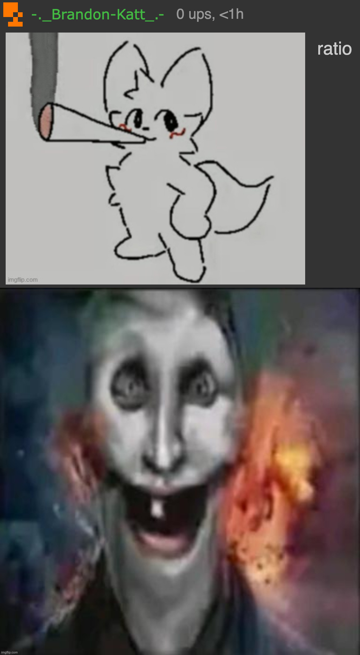 How street rat looks after saying "ratio" 1000 times and not getting one | image tagged in jonkler with one tooth | made w/ Imgflip meme maker