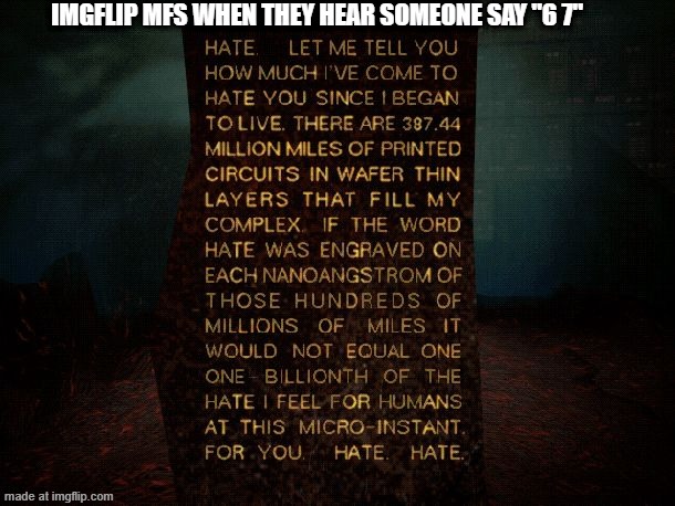 yall need to calm down | IMGFLIP MFS WHEN THEY HEAR SOMEONE SAY "6 7" | image tagged in bart simpson | made w/ Imgflip meme maker