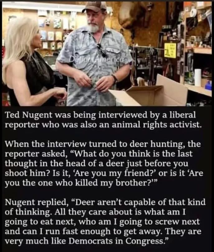 Democrats and Deer. Blank Meme Template