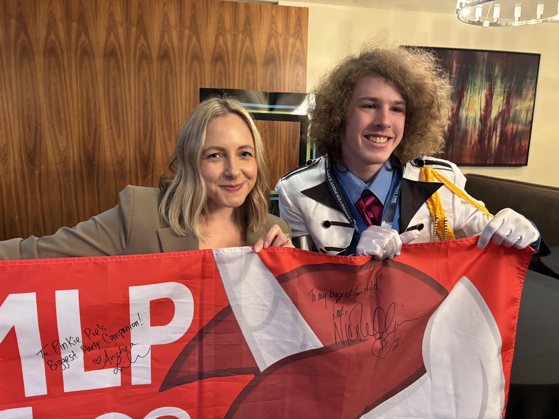 Andrea Libman & Liam Keel Blank Meme Template