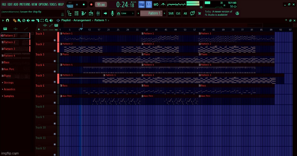 2/9 songs done so far. Also I got a new DAW for my music. | made w/ Imgflip meme maker