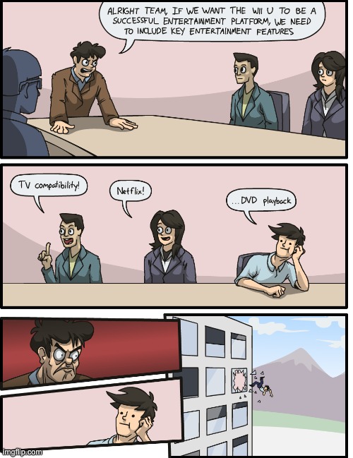 Outlook Oust | image tagged in boardroom meeting suggestion | made w/ Imgflip meme maker