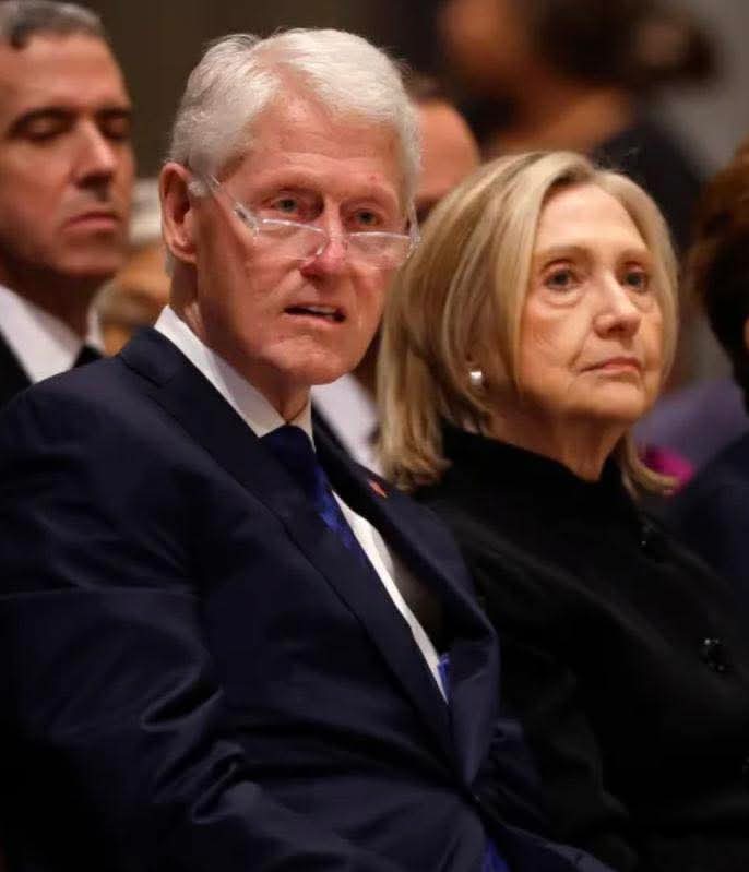 Bill and Hillary shocked Blank Meme Template
