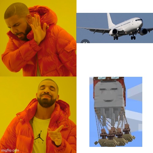 Minecraft memes | image tagged in memes,drake hotline bling | made w/ Imgflip meme maker