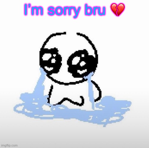 Me when | I’m sorry bru 💔 | image tagged in me when | made w/ Imgflip meme maker