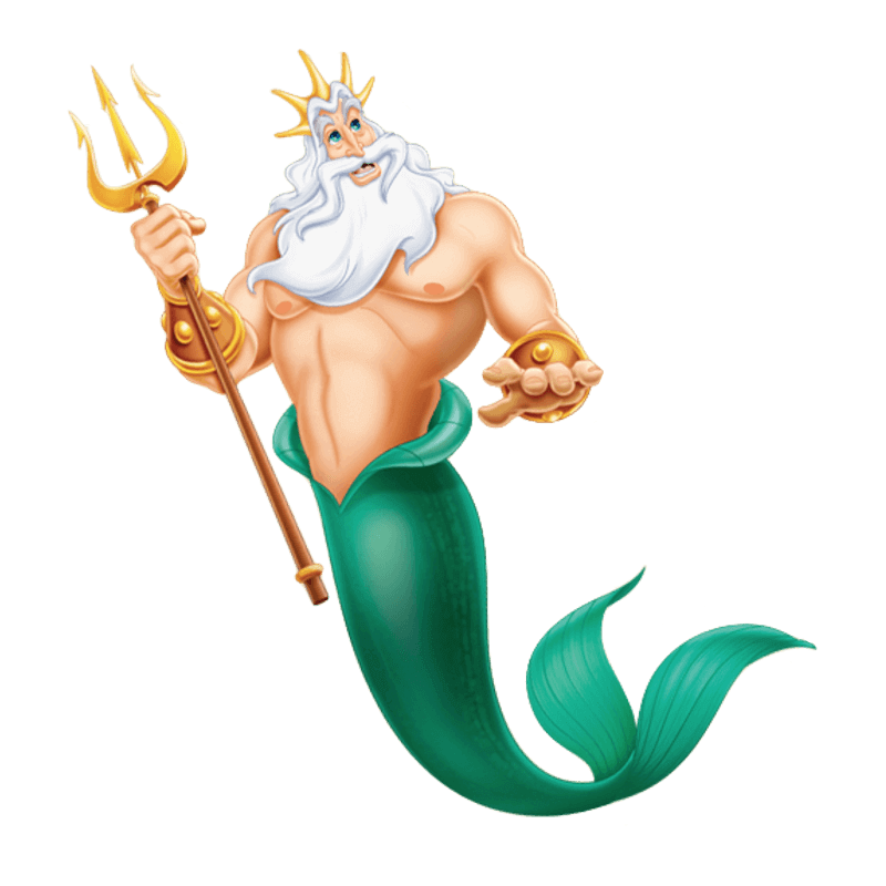 PNG Rey Triton - King Triton Blank Meme Template