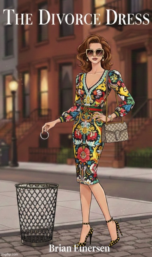 Street Smart | image tagged in fashion,gucci,fashion kartoon,ai art,divorce dress,brian einersen | made w/ Imgflip meme maker